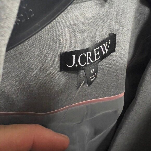 J.Crew $248 Petite Madelyn blazer in four-season stretch Graphite Size P8 CD083 - Picture 11 of 11